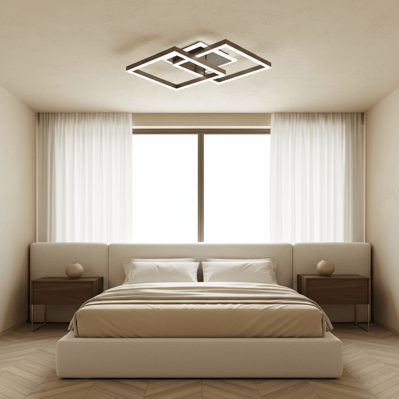 Axis Interlocking Square LED Flush Mount Ceiling Light - Lighting > Ceiling Lights > Semi Flush Mount Lights > LED Semi-Flush Mounts | Zaevia