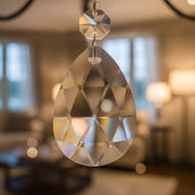 Zaevia Black Metal Crystal Chandelier French Empire Candelabra Multi Light Hardwired Ceiling Light - chandelier | Zaevia