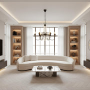 Zaevia Black Metal Crystal Chandelier French Empire Candelabra Multi Light Hardwired Ceiling Light - chandelier | Zaevia