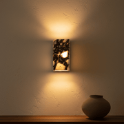 Bloc Marble Up-Down Wall Sconce - | Zaevia