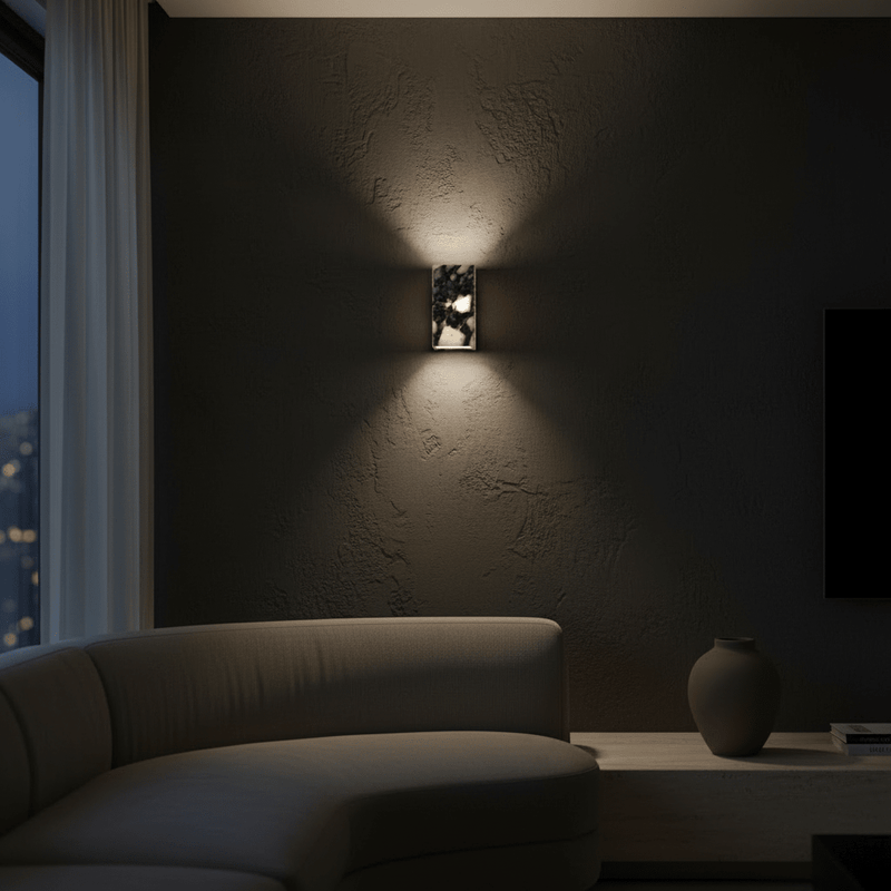 Bloc Marble Up-Down Wall Sconce - | Zaevia