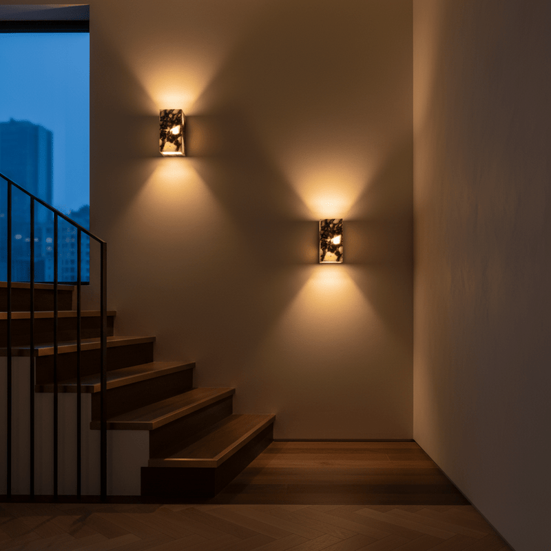 Bloc Marble Up-Down Wall Sconce - | Zaevia