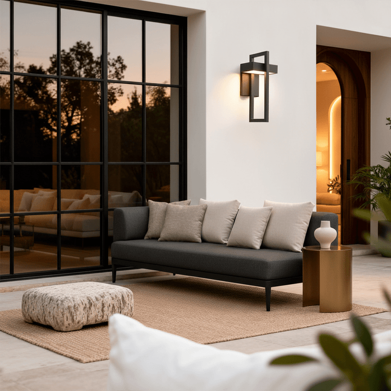 Brixen Architectural Geometric Outdoor Sconce - Lighting > Outdoor Lighting > Outdoor Wall Lighting > Outdoor Wall Sconces | Zaevia