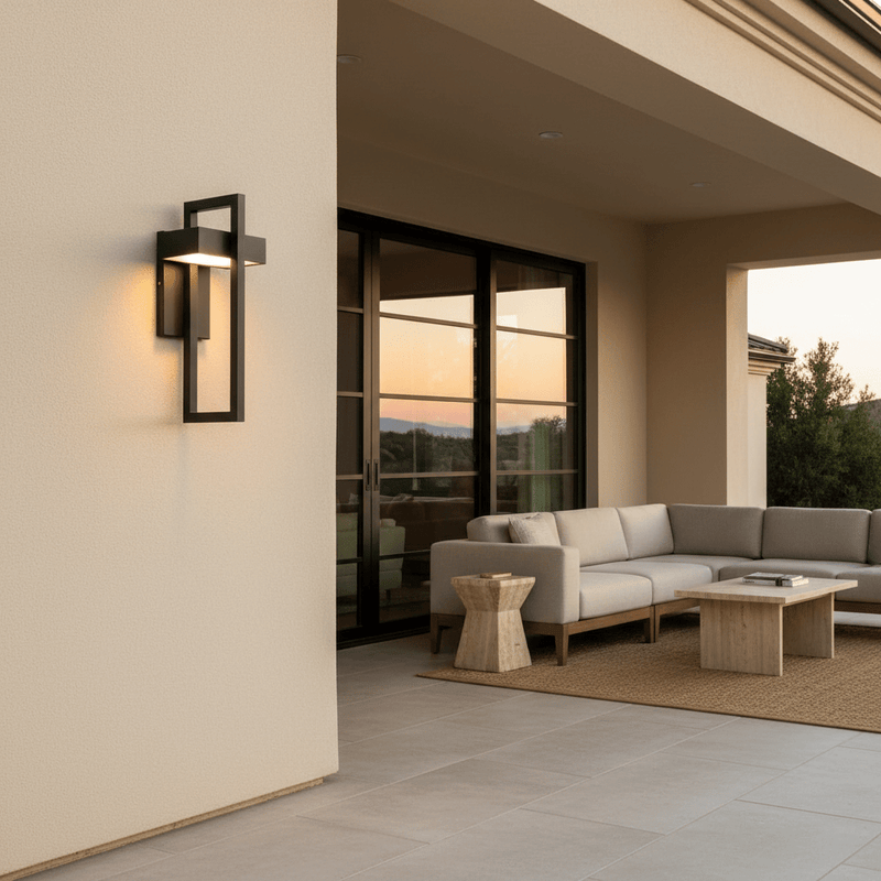 Brixen Architectural Geometric Outdoor Sconce - Lighting > Outdoor Lighting > Outdoor Wall Lighting > Outdoor Wall Sconces | Zaevia