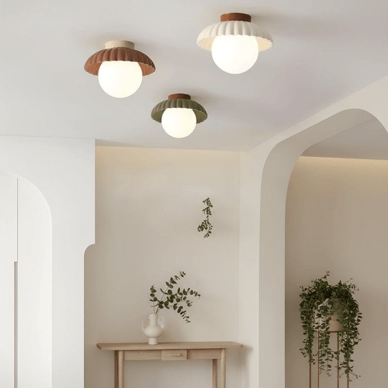 Capri Scalloped Retro Flush Mount - Ceiling Light | Zaevia