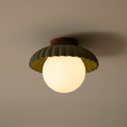 Capri Scalloped Retro Flush Mount - Ceiling Light | Zaevia