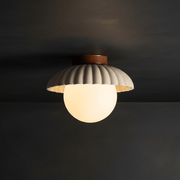 Capri Scalloped Retro Flush Mount - Ceiling Light | Zaevia