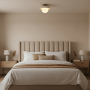 Capri Scalloped Retro Flush Mount - Ceiling Light | Zaevia