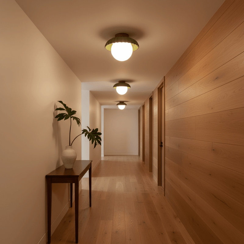 Capri Scalloped Retro Flush Mount - Ceiling Light | Zaevia