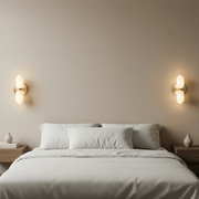 Zaevia Captiva: Opaline Dual Glass Sconce - Wall Light | Zaevia