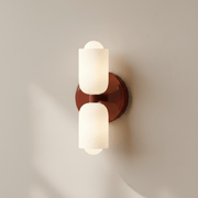 Zaevia Captiva: Opaline Dual Glass Sconce - Wall Light | Zaevia