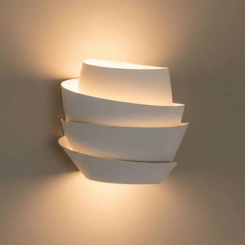 Zaevia Celine Layered Wave Wall Sconce - Lighting > Wall Lights > Wall Sconces > Diffused Light Wall Sconces | Zaevia