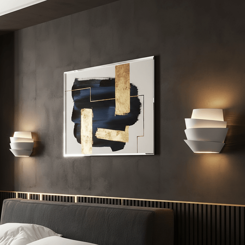 Zaevia Celine Layered Wave Wall Sconce - Lighting > Wall Lights > Wall Sconces > Diffused Light Wall Sconces | Zaevia