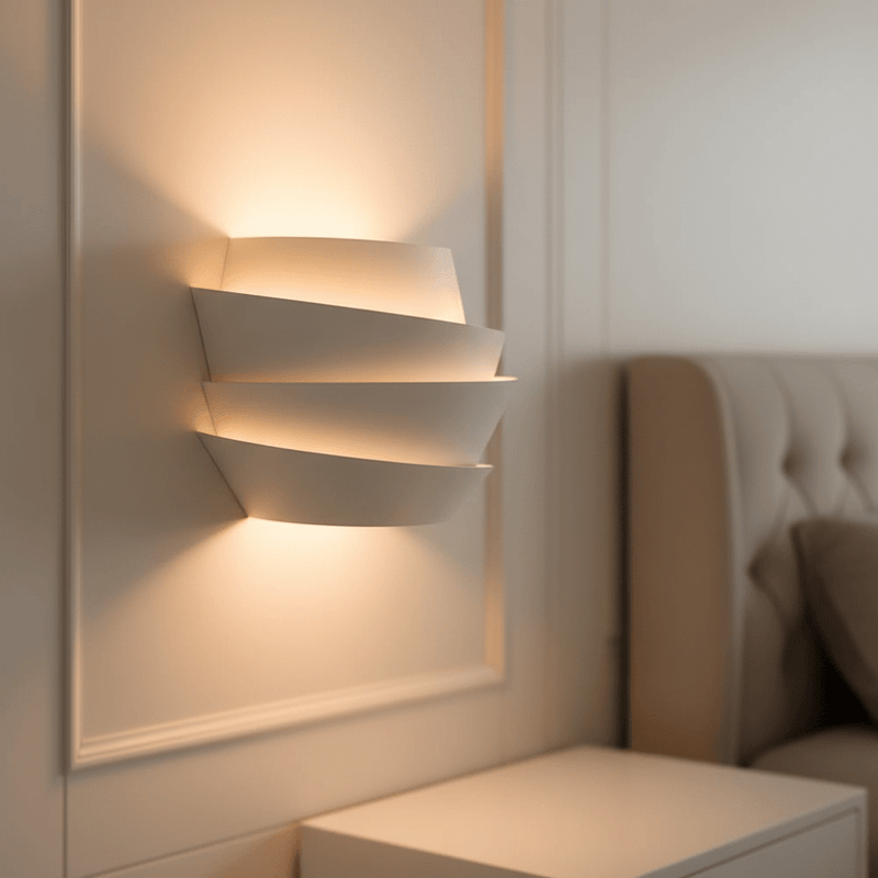 Zaevia Celine Layered Wave Wall Sconce - Lighting > Wall Lights > Wall Sconces > Diffused Light Wall Sconces | Zaevia