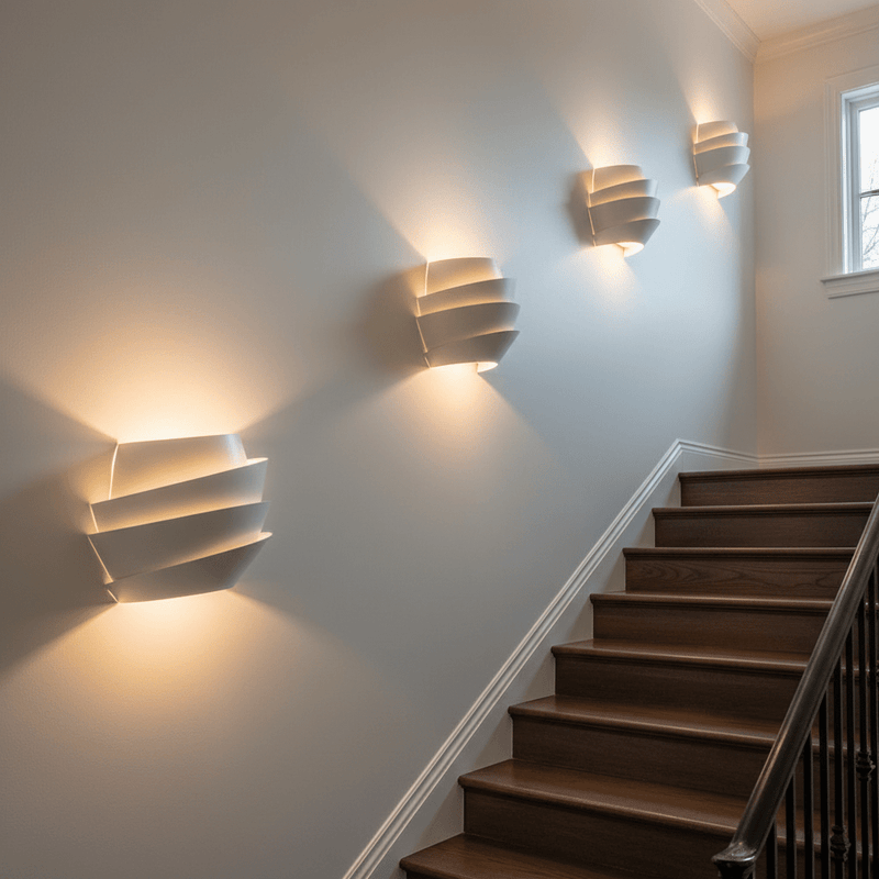 Zaevia Celine Layered Wave Wall Sconce - Lighting > Wall Lights > Wall Sconces > Diffused Light Wall Sconces | Zaevia
