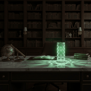 Zaevia Stellar Cube – Multifaceted Glass & Polished Chrome Rechargeable Lamp - | Zaevia