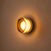 Zaevia Sculpted Glass & Polished Chrome Sconce - Wall light | Zaevia