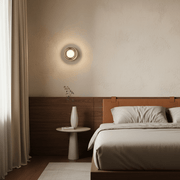 Zaevia Sculpted Glass & Polished Chrome Sconce - Wall light | Zaevia