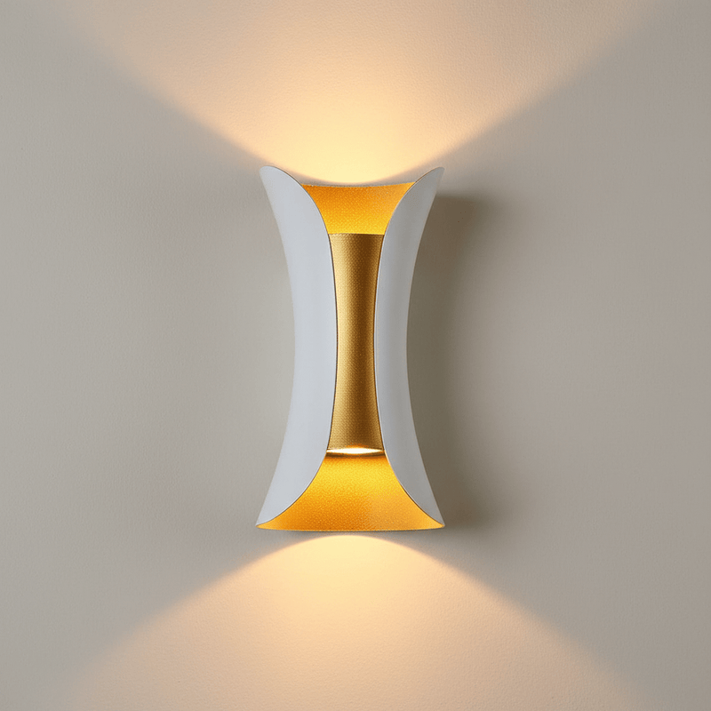 Zaevia DuoLux Hourglass Outdoor Wall Sconce | Modern Dual - Directional LED Light - Lighting > Outdoor Lighting > Outdoor Wall Lighting > Up & Down Wall Lights | Zaevia