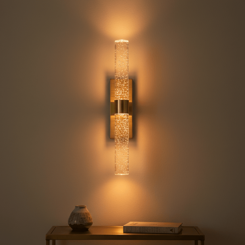 Cordless Bubble Crystal Wall Sconce