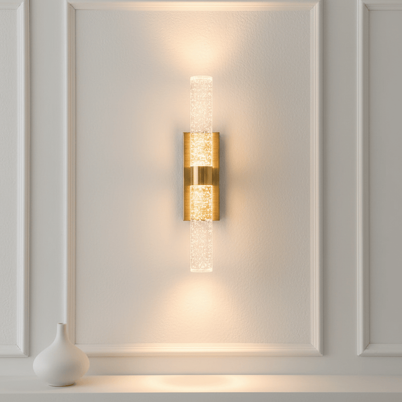 Cordless Bubble Crystal Wall Sconce