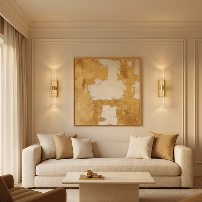 Cordless Bubble Crystal Wall Sconce