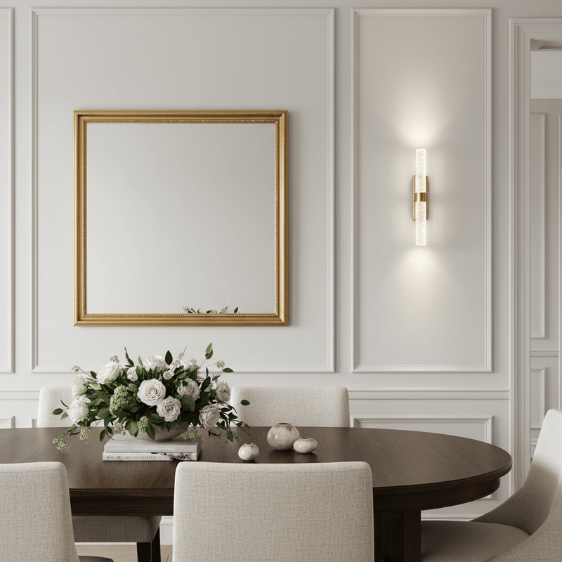 Cordless Bubble Crystal Wall Sconce