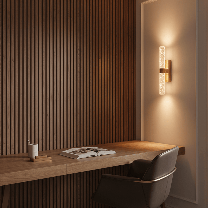 Cordless Bubble Crystal Wall Sconce