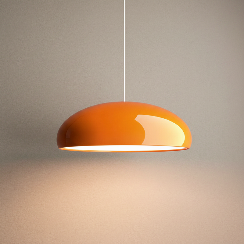 Dome Gloss Lacquer Cord Pendant Light