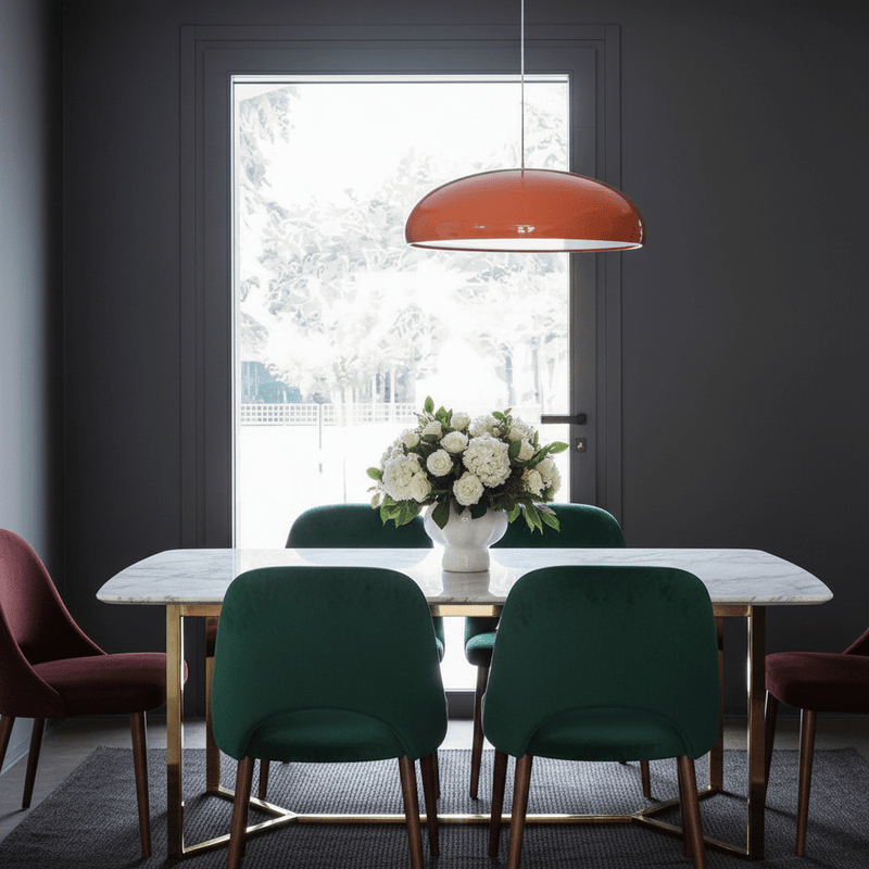 Dome Gloss Lacquer Cord Pendant Light - | Zaevia