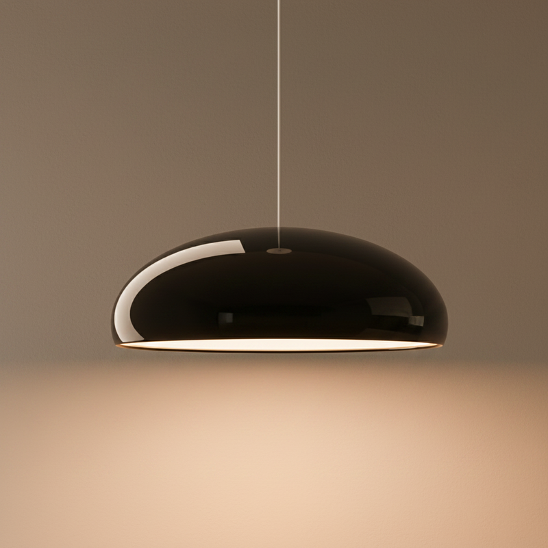 Dome Gloss Lacquer Cord Pendant Light
