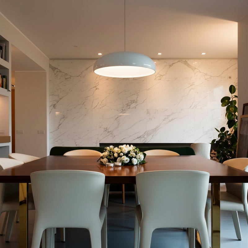 Dome Gloss Lacquer Cord Pendant Light