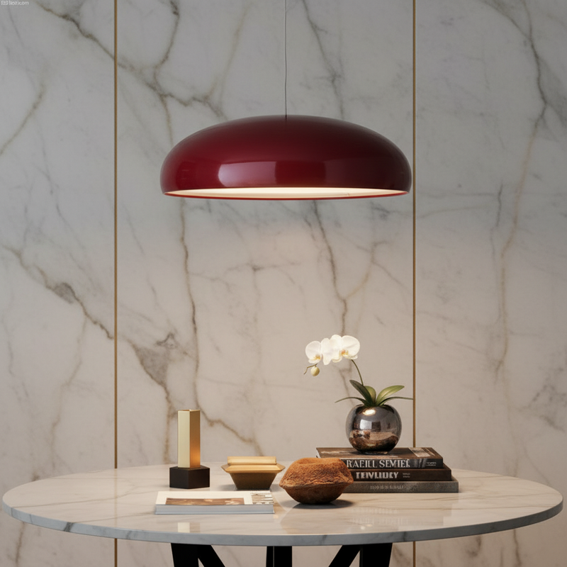 Dome Gloss Lacquer Cord Pendant Light