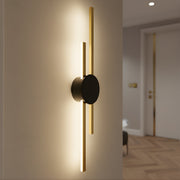 Zaevia Dual Bar Wall Sconce Integrated LED Hardwired Modern Architectural Accent Light - Wall Lamp | Zaevia