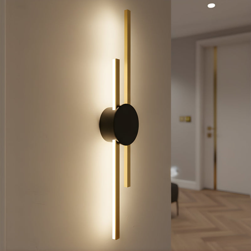 Zaevia Dual Bar Wall Sconce Integrated LED Hardwired Modern Architectural Accent Light - Wall Lamp | Zaevia