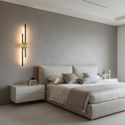 Zaevia Dual Bar Wall Sconce Integrated LED Hardwired Modern Architectural Accent Light - Wall Lamp | Zaevia