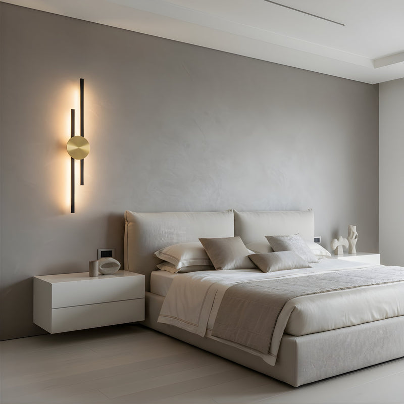 Zaevia Dual Bar Wall Sconce Integrated LED Hardwired Modern Architectural Accent Light - Wall Lamp | Zaevia