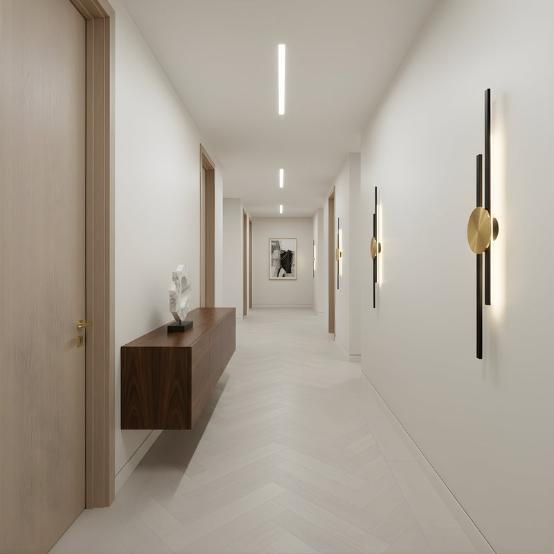 Zaevia Dual Bar Wall Sconce Integrated LED Hardwired Modern Architectural Accent Light - Wall Lamp | Zaevia