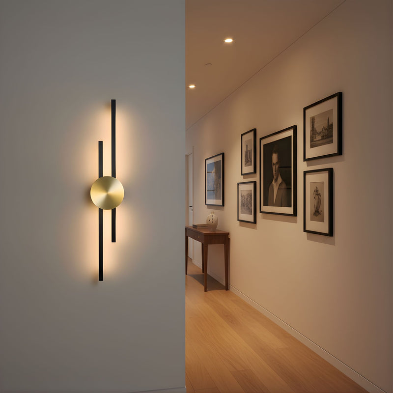 Zaevia Dual Bar Wall Sconce Integrated LED Hardwired Modern Architectural Accent Light - Wall Lamp | Zaevia