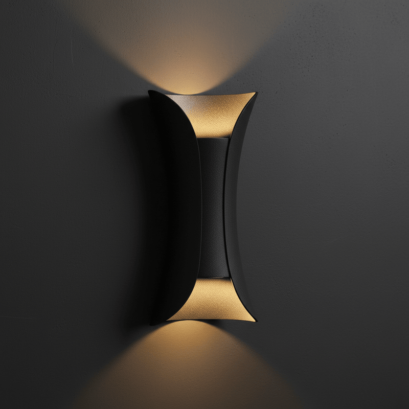 Zaevia DuoLux Hourglass Outdoor Wall Sconce | Modern Dual - Directional LED Light - Lighting > Outdoor Lighting > Outdoor Wall Lighting > Up & Down Wall Lights | Zaevia