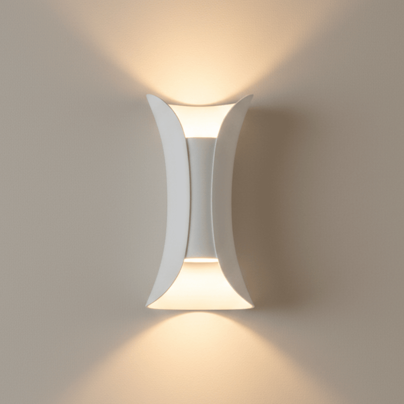Zaevia DuoLux Hourglass Outdoor Wall Sconce | Modern Dual - Directional LED Light - Lighting > Outdoor Lighting > Outdoor Wall Lighting > Up & Down Wall Lights | Zaevia