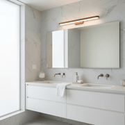 Zaevia Elora Slim LED Mirror Wrap Vanity Light: Seamless Halo Bar - Ceiling Light | Zaevia