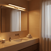 Zaevia Elora Slim LED Mirror Wrap Vanity Light: Seamless Halo Bar - Ceiling Light | Zaevia
