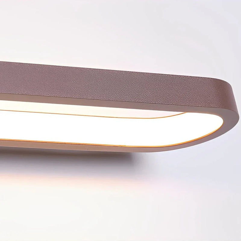 Zaevia Elora Slim LED Mirror Wrap Vanity Light: Seamless Halo Bar - Ceiling Light | Zaevia