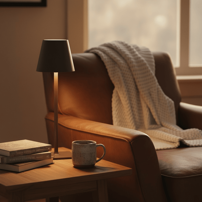 Zaevia Ethereal Slim Cordless LED Table Lamp - | Zaevia