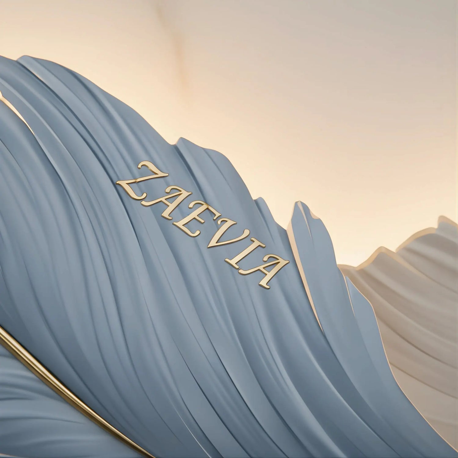 Sculptural Feather Detail