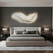 Zaevia Sculptural Feather Wall Light USB Rechargeable LED Art Deco Decorative Sconce - wall light | Zaevia