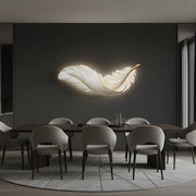 Zaevia Sculptural Feather Wall Light USB Rechargeable LED Art Deco Decorative Sconce - wall light | Zaevia