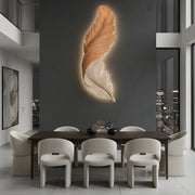 Zaevia Sculptural Feather Wall Light USB Rechargeable LED Art Deco Decorative Sconce - wall light | Zaevia
