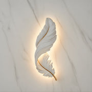 Zaevia Sculptural Feather Wall Light USB Rechargeable LED Art Deco Decorative Sconce - wall light | Zaevia